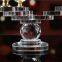 Factory New Design 3 Heads Crown Shaped Glass Crystal Candle Holder Candlestick