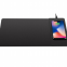 Custom logo built-in 10W wireless charger foldable Mouse pad  wireless phone charging station