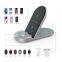 High Quality Portable Foldable 15W Fast Charging 3 In1 Wireless Charger For Iphone And Iwatch With Stand