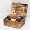 Europe vintage wooden six bottles wine storage box for sale