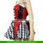 Women's Halloween Adult Harlequin Jester Fancy Dress Honey Clown Costume Ladies                        
                                                Quality Choice
