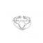 Newest Designer Gold and Silver Plating Metal Alloy Diamond Lady Open End Finger Ring Quality Choice
