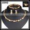 Fashion 18k Gold Jewellery Dubai Turkey Wholesale Choker Jewelry Set
