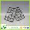 Rectangular black plastic blister chocolate box with 15 round holes