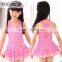 Lovely Girl Dot Print One Piece Kids Swimwear