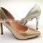 sexy pointed toe high heel diamond bridal party shoes