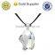 2015 hot selling high quality latest design gold colorful crystal stone necklace