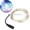 5m Silver String Light 50-LED String Light Lamp Decoration Lighting for Christmas Party Wedding White Orange Pink Green Blue