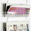 Transparent hanging newspaper holder for advertising