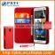 Set Screen Protector Stylus And Case For HTC One Mini , Dark Blue Leather Wallet Cell Phone Case Cover