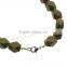 11-22mm Zinc Alloy Lobster Clasp Ruby In Zoisite Necklace