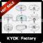 KYOK Pole System Round Goblet Rack , kitchen sink basket ,kitchen basket