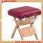 Promotional Solid Wood Spa Beauty Folding Stool for Message