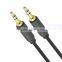 Gold plated male to male 3.5mm audio cable for car aux stereo cable