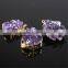 Golden Electroformed Edge Natural Amethyst Drusy Agate Geode Druzy Stone Pendant Bead Freeform Druzy Geode Jewelry Quality Choice