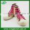 Creative design waterproof flexible no tie silicone shoelaces with customized logo for football player