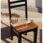 RETRO WOODEN DINING CHAIR , VINTAGE ROSE WOODEN DINING CHAIR
