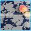 Polyester rayon spandex scuba Knit Fabric with burnout flowers for fashion gaments