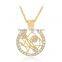 New Fashion Irregular Flower Long Chain Necklace Round Silver Gold Plated Rhinestone Pendant Necklace for Women Jewelry Gifts