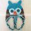 Wholesale handmade baby crochet owl hat knitted owl beanie hats