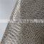 Name brand china manufacturer cheap pu material snakeskin leather fabric