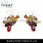 Multi color Charming jewellry rhinestone dangle earrings jewelry iron sheet earrings for women
