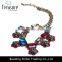 Fashion jewelry Wholesale latest model necklace multi-color necklace diamond necklace