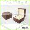 High Quality Brown Matte Wooden Grainy Wood Watch Package Box