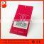 men's garment vanish hang tag for luggage label with cotton cord