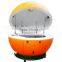 Outdoor Fibreglass Orange shape portable Kiosk Food Kiosk China manufacturer