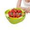 food grade pp plastic draining basket fruit basket or washing basin