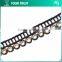 1MM Gold Rhodium Metal Ball Chain Black Mesh Trimming