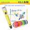 3d drawing pen magic print pen with ABS/PLA materials filament