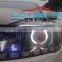 White and yellow color led daytime running light crystal tear eye DRL auto turning light of headlamp