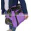 Mesh Ventilation Washable Fleece Bed Purple Large Pet Travel Carrier Bag