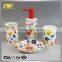 2015 new product ceramic manufacturer china bathroom accessory, kids bathroom accessory sets, red bathroom accessories sets