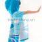 Velour printed dolphin hooded kids beach towel cotton velour kids hooded beach towel