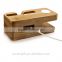 New products ! bamboo desktop for apple watch charging stand, for apple phone charging dock                        
                                                Quality Choice