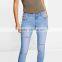 new design skinny stretchy light blue women jeans (JXA125)