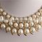 New Fashion Jewelry Items Natural Pearl Statement Necklace with bracelet