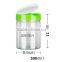 2016 Hot Sale White Clear Plastic Bottle 260ml -500ml food bottle