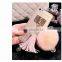 Newest Fashion Luxury Metal Rope Mirror TPU Phone Cases Cute Rabbit Fur Ball For IPhone6 6S 6 Plus 5 5S Cover For Iphone 6 Case