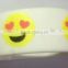 2016 new emoji rubber bracelet