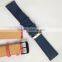 Quick Release Pin Canvas Studded Leather Watch Strap