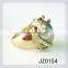 dubai gold spiral ring yiwu jewelry