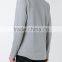 Daijun oem new design high quality 100% cotton grey blank baseball jacket men