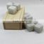 amazon top selling 20*20*20mm reusable food grade granite Sipping Stones with wooden box