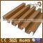interior PVC-wpc white and teak plastic wood ceiling