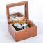 Wind up music box for sale Exquisite Crafts Wooden Music Box with Glass Mirror Metal Movement
