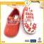 China Ningbo factory lovely infant shoe for girls soft canvas baby shoe